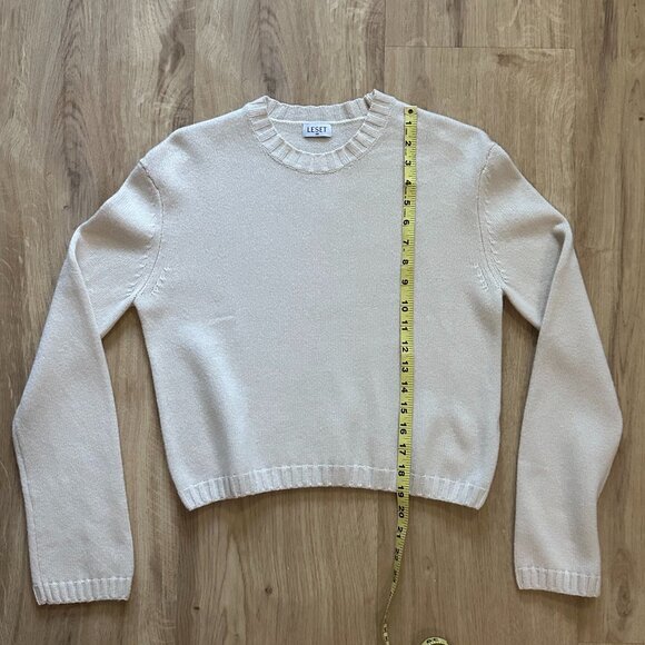 LESET crop sweater in ivory - XS - Picture 4 of 6